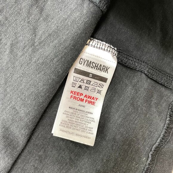 Gymshark Tank Top Men's Stringer Workout Power Washed Black Sleeveless Size S - Picture 6 of 8